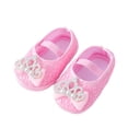 thumbnail image 4 of EnJoCho Cute Walking Shoes for Toddler Girls Baby Shoes Fashion Soft Sole Toddler Shoes Pearl Dress Flower Princess Shoes Baby Girl Shoes 0-6 6-12 Months, 4 of 6