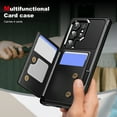 thumbnail image 6 of for Samsung Galaxy S24 Ultra Case Premium Leather RFID Blocking Wallet with Card Holder, Back Flip Cover Kickstand Magnetic Closure Shockproof Heavy Duty Case for Samsung Galaxy S24 Ultra,Black, 6 of 8