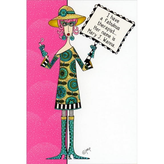 Pictura Mary J. Wanna Dolly Mamas Funny Birthday Card