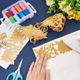 thumbnail image 3 of 2M Floral Embroidery Iron on/Sew on Polyester Ribbon Patches Hollow Trim for Costume Accessories Leaf Pattern 2-1/2 inch(65mm) Polyester, 3 of 5