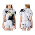 thumbnail image 2 of Topgal 100% Cotton Tie Dye Black & White Crop Top & Shorts Clothes Set Outfit for Big Girls Size 12/14, 2 of 5