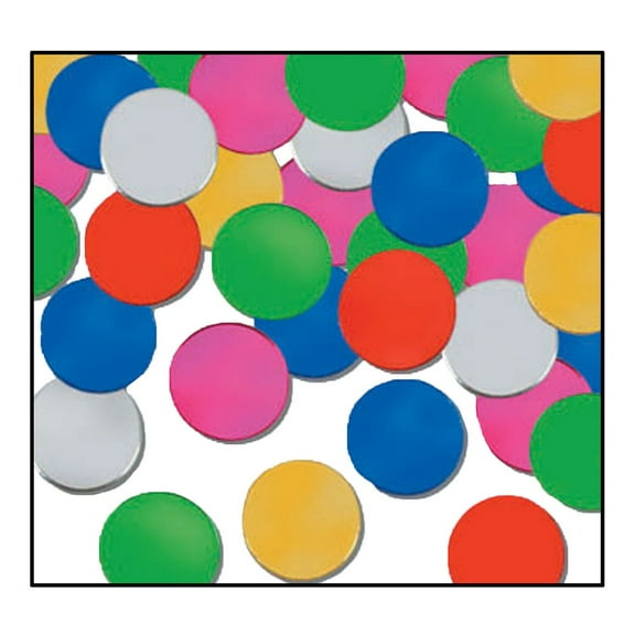 Party Central Club Pack of 12 Multi-Color Dot Confetti Bags 1 oz.