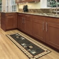 thumbnail image 3 of Ottomanson Machine Washable Non-Slip Rubberback Coffee Cups 2x5 Kitchen Runner Rug, 20" x 59", Olive Green, 3 of 8
