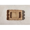 thumbnail image 3 of Scallop Rattan Rectangular Tray Natural Wicker Weave Serving Tray Handwoven Decorative Organizer, 3 of 3