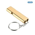 thumbnail image 3 of Uxcell 4Pcs Survival Whistle Double Tubes Whistles Super Loud for Outdoor Gold, 3 of 6