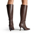 thumbnail image 7 of DREAM PAIRS Women's Knee High Boots, Pointed Toe Kitten Heel Dress Boots with Side Zipper, 7 of 7