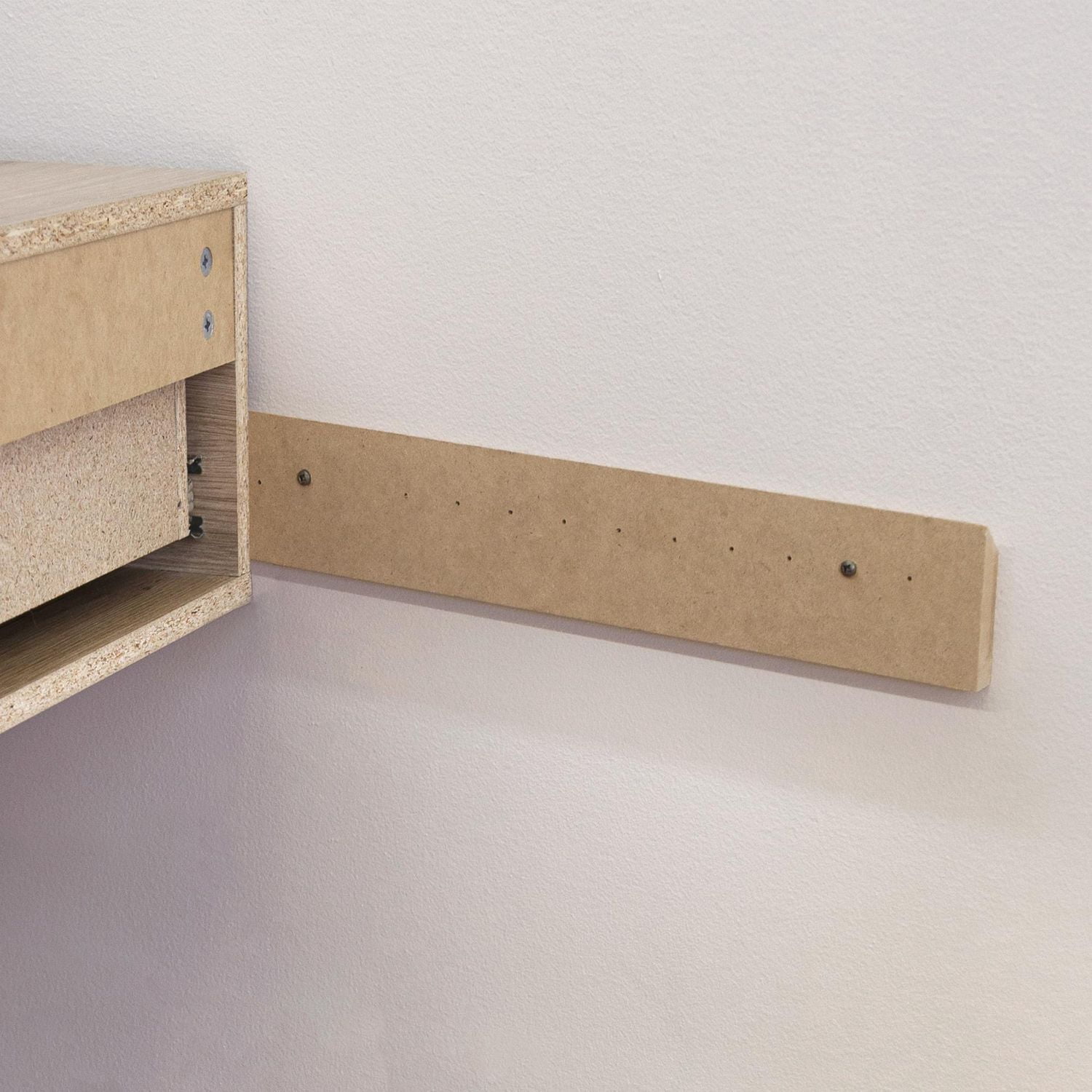 Southshore Primo Ensemble de 2 tables de chevet flottantes 1 tiroir