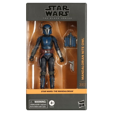 Star Wars The Black Series Mandalorian Nite Owl Collectible Action Figure (6”), Walmart Exclusive