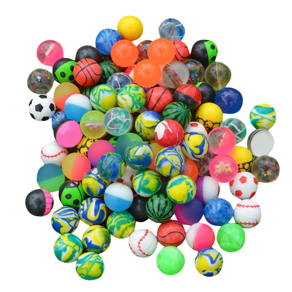 40pcs Rubber Bouncy Balls Assorted High Bouncing Balls Novelty Party