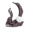 thumbnail image 1 of Soporte de incensario con forma de flor de reflujo, adorno de Buda para decoración del hogar flor blanca, 1 of 8