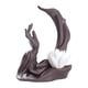 thumbnail image 1 of Porta incienso con forma de mano de Buda para decoración del hogar con soporte para flores flor blanca, 1 of 8