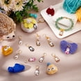 thumbnail image 5 of 24 Pcs Enamel Cat Stitch Markers Enamel Alloy Crochet Stitch Marker Charms Removable Locking Stitch Marker, 5 of 9