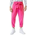 thumbnail image 5 of INCERUN Men's Fashion Solid Color Chino Harem Pants Trouser With Belted, 5 of 7