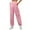 Pink, variant on eczipvz Womens Sweatpants Women's Overlap Waist Seam Front Palazzo Wide Leg Pants High Waist Long Pant Casual Trousers Beige,XL