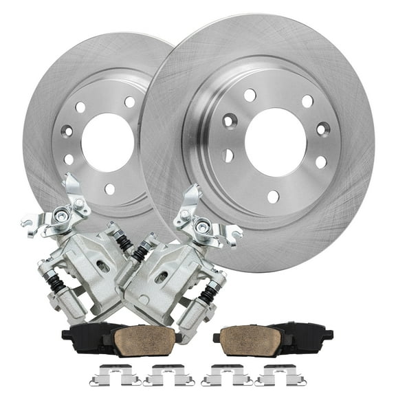 Detroit Axle - Rear Brakes and Rotors Brake Pads Brake Calipers Replacement for Mazda 6 Ford Fusion Fits select: 2006-2012 FORD FUSION SE, 2007-2012 LINCOLN MKZ