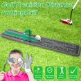 thumbnail image 2 of CNKOO Golf Putting Mat for Precision Distance Training Professional Golf Putting Practice Mat Portable Precision Golf Putting Aid Durable Golf Putting Trainer for Home Indoor 15.74in, 2 of 8