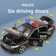 thumbnail image 4 of Coche de policía de aleación para niños, juguete para niños, modelo de decoración, apertura de seis puertas, 110, simulación de coche de policía, vehículo no controlado por Radio, 4 of 5