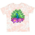 thumbnail image 3 of Inktastic Peacock and Flowers Boys or Girls Toddler T-Shirt, 3 of 5