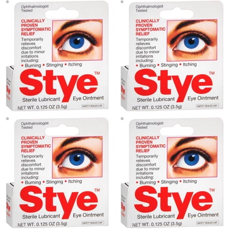 Stye Sterile Lubricant Eye Ointment, 0.125 oz, 4 Pack