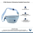thumbnail image 5 of CTM  Rhinestine Studded Fanny Pack (Women), 5 of 5