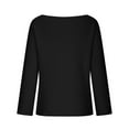 thumbnail image 6 of gakvbuo 2023 Fall Winter Women'S Off Shoulder Sweaters Batwing 3/4 Sleeve Casual Loose Fit Solid Knit Pullover Jumper, 6 of 7