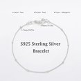 thumbnail image 6 of Turandoss S925 Sterling Silver Bracelet for Women Solid 14K Gold Plated Satellite Bead Chain Bracelets 6.5/7/7.5/8/8.5/9 inches Trendy Jewelry Valentine's Day Birthday Gifts for Women, 6 of 8