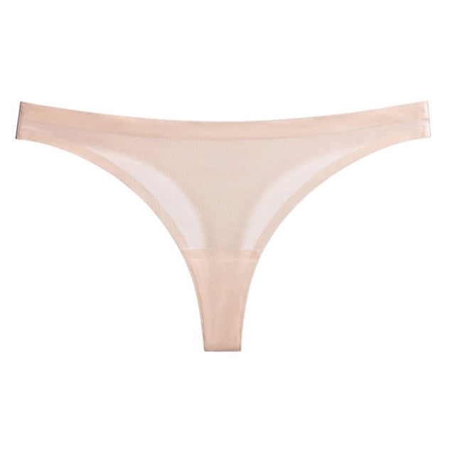 Ropa interior de mujer Pure Desire, sexy, invisible, de seda helada, sin costuras, ropa interior de mujer, tanga