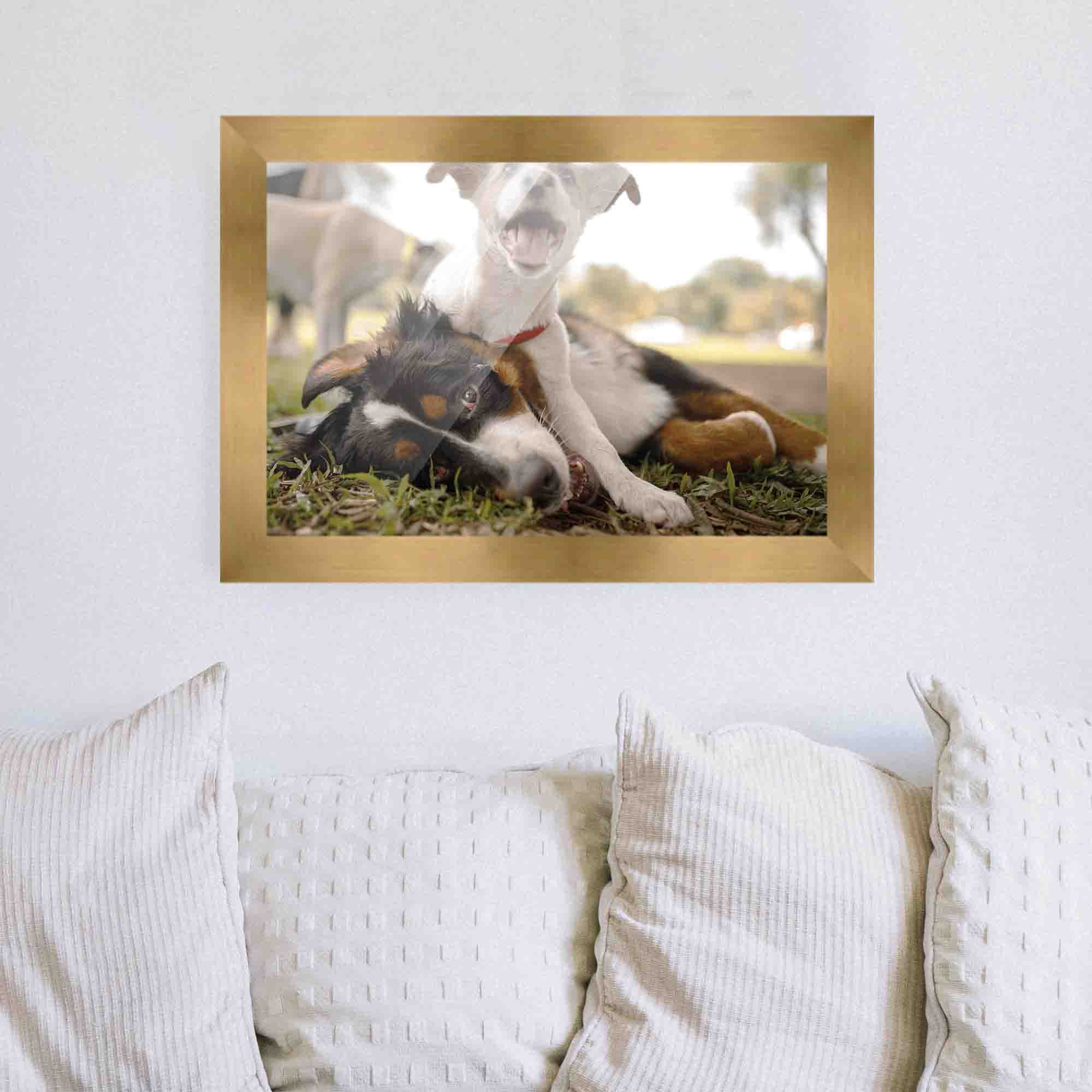 18x24 Wide Bronze Real Wood Picture Frame Width 1.5 inches | Interior Frame Depth 0.5 inches |