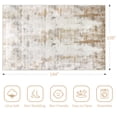 thumbnail image 3 of Aonewoe 9x12 Area Rugs for Living Room Abstract Washable Rugs Soft Neutral Bedroom Rug Non Slip Indoor Carpet for Living Room, Dining Room, Playroom, Office (Beige), 3 of 9