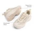 thumbnail image 3 of DREAM PAIRS Kids’ Sneakers, Lightweight Lace-Up Walking Shoes with Jelly Sole for Girls and Boys, 3 of 6