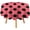 Black Polka Dots on Coral, variant on Tablecloth Royal Blue Polka Dots Table Cover 70inch Round Washable Table Cloth for Kitchen Dinning Party Tabletop Modern Decoration