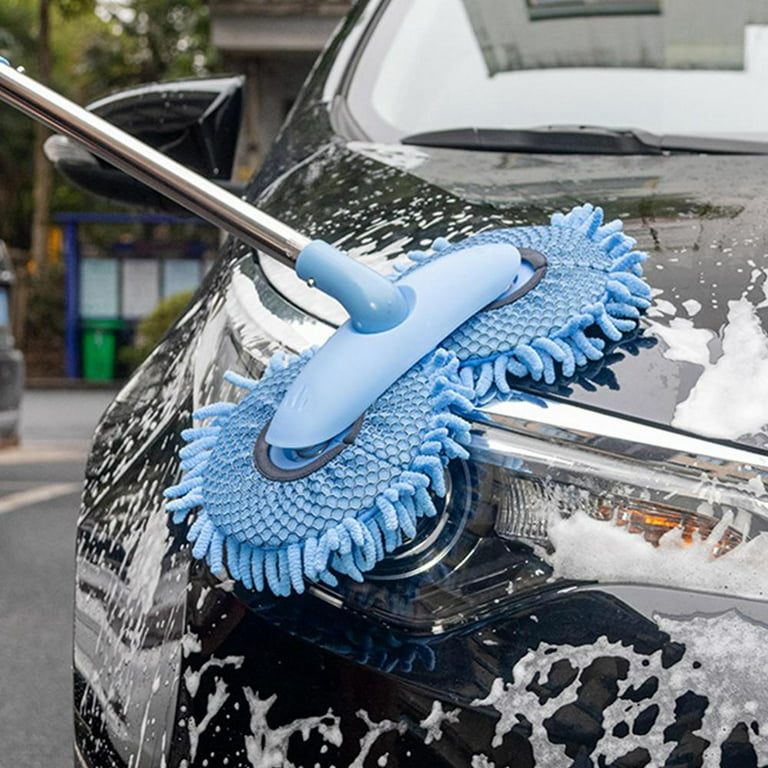 Car Cleaning Brush Foam Rotary Wash Brush Kit Microfiber Wash Mop