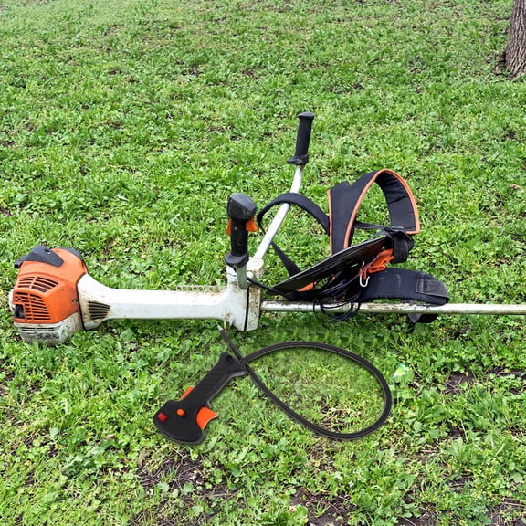 Clispeed Black Plastic Lawn Trimmer Handle with Ergonomic Switch and Throttle Cable