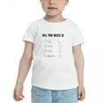 thumbnail image 2 of All You Need is Love Math Funny Toddler T-Shirts for Boys Girls (White, Youth L), 2 of 5