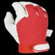 thumbnail image 2 of guante almacenista rojo con piel, 2 of 4