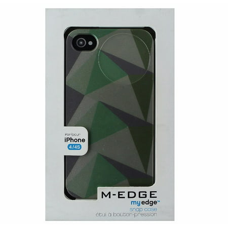 UPC 813580018736 product image for M-Edge My Edge Snap Case Protective Cover for iPhone 4S 4 - Shades of Green | upcitemdb.com