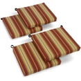 thumbnail image 1 of Cojines para sillas de exterior Blazing Needles Kingsley Stripe Ruby, 4 unidades, 1 of 1