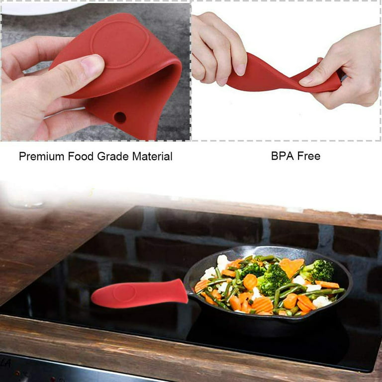 Handle Covers Pot Silicone Iron Holder Sleeve Cast Cover Pan