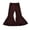 Coffee, variant on Toddler Baby Girls Knit Flared Pants Solid Elastic Waist Stretchy Knit Ruffled Bell Bottom Kids Fashion Casual Trousers