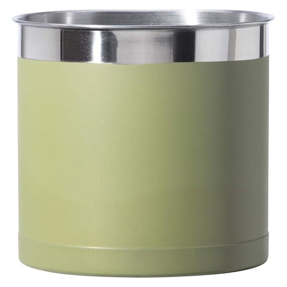 BNHHYYNB Stainless Steel Utensil Holder 7 Inch - Jumbo Utensil Caddy Olive