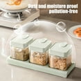 thumbnail image 5 of Giunmcul Glass Spice Jars with Airtight Lids 3.94*3.94in Kitchen Organizer for Herbs Seasonings, 5 of 6