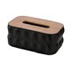 thumbnail image 2 of Servilletero decorativo moderno, caja organizadora de pañuelos rectangular para hotel Negro, 2 of 8