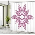 thumbnail image 5 of Ambesonne Purple Shower Curtain, Bridal Flower Bouquet, 69"Wx84"L, Violet White, 5 of 5