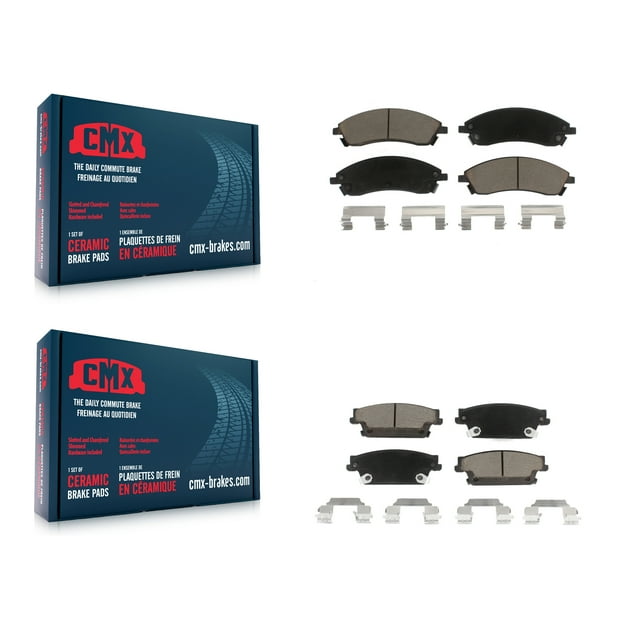 CMX Front Rear Ceramic Brake Pads Kit for Car Cadillac CTS SRX STS KCX-100416