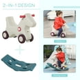 thumbnail image 4 of Qaba Rocking Horse 2 in 1 Ride on Toys and Sliding Car for Kids Baby Rocker Roller Toddler Playset Indoor Outdoor 1-4 Years Old, 4 of 9