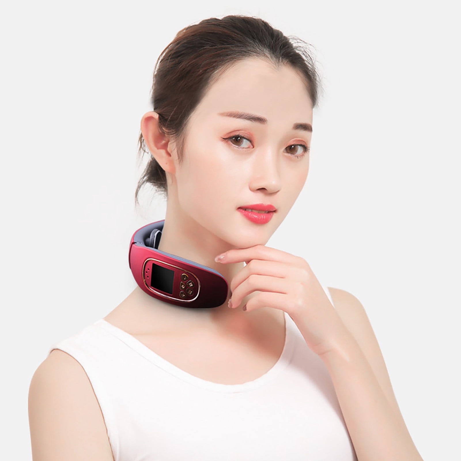 Masajeador de columna cervical sin voz con control remoto de