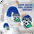 thumbnail image 3 of Super Soccer Goal - Scoring Birthday Candle, Stylish Cartoon Number Design with Soccer Ball & Tassel Accents, Boys Soccer Themed Birthday Parties, Sports Fan Celebrations - Walmart Exclusive, 3 of 6