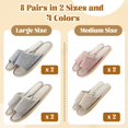 thumbnail image 2 of Zapatillas de casa desechables Mepase para invitados, 8 pares, 2 of 7