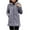 Gray, variant on Lovskoo Womens Winter Coats Hooded Fuzzy Fleece Lined Quilted Jacket Long Sleeve Plus Fleece Cotton Padded Jacket Warm Lamb Fleece Top Coat Outerwear Coat Black