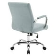 thumbnail image 6 of Mid-Back Office Chair with Padded Armrest  in Blue Fabric, 6 of 10